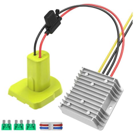 Convertisseur pour batterie 18 V, adaptateur onduleur CC (photo couleur) (1/5)
