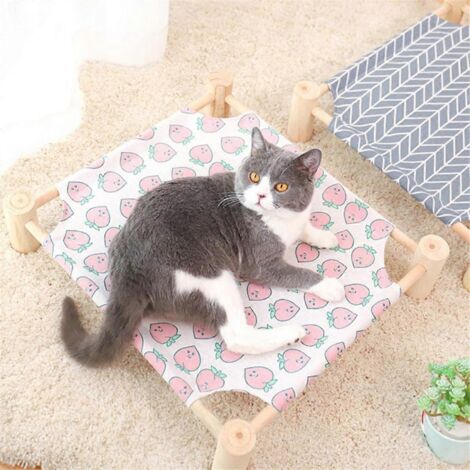 Hamac pour chat et chien, hamac surélevé rafraîchissant pour chat, rose (comme sur la photo) (1/5)