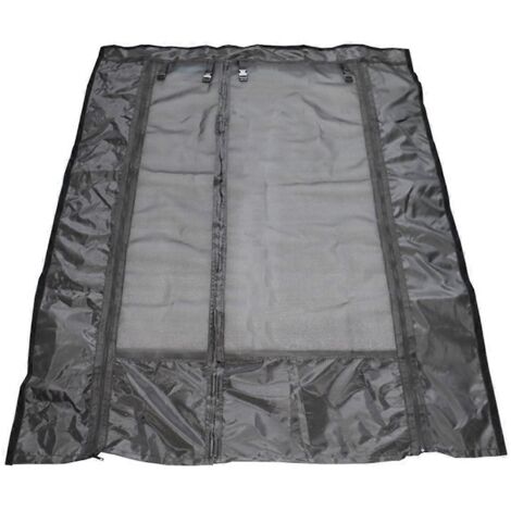 Moustiquaire universelle 133 x 180 cm pour fourgonnettes, camping-cars et caravanes (noire) (1/5)
