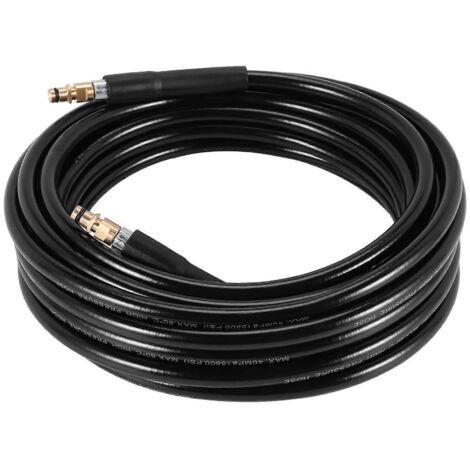 Tuyau de lavage haute pression de 10 m pour nettoyeur de voiture K2 K3 K4 K5 K6 K7 noir (1/5)