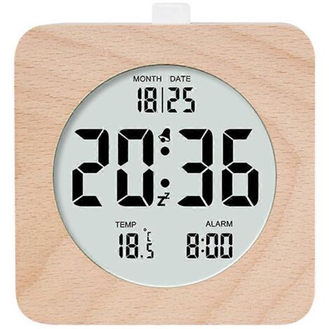 Réveil numérique pour chambre, réveil à piles de 10 cm (4 pouces), modèle BAs illustré (1/5)
