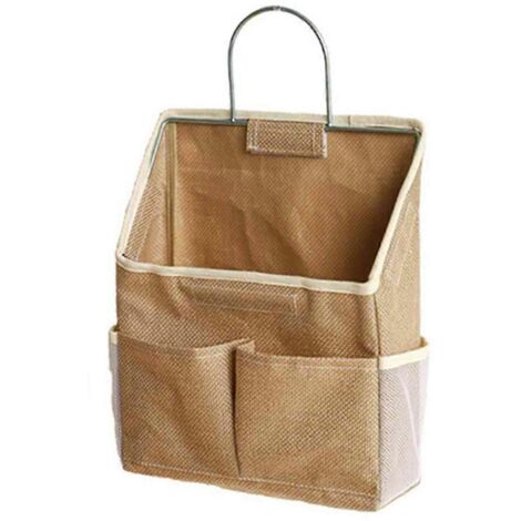 Sac de rangement suspendu pour porte, armoire ou bureau, en tissu (comme illustré) (1/5)