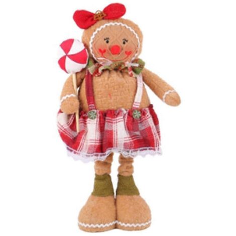Figurine de Noël en tissu à longues jambes, fenêtre (F) comme illustré (1/5)