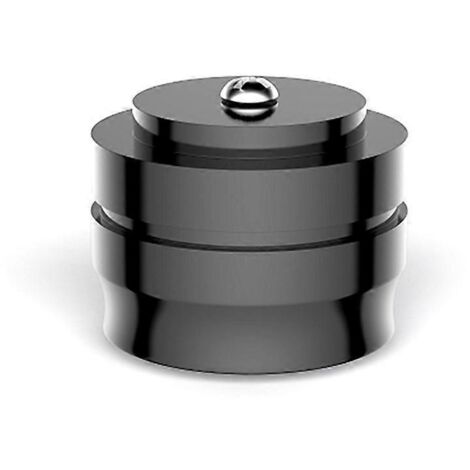 Support d'isolation pour haut-parleur d'amplificateur en aluminium avec pieds amortisseurs, noir (1/5)