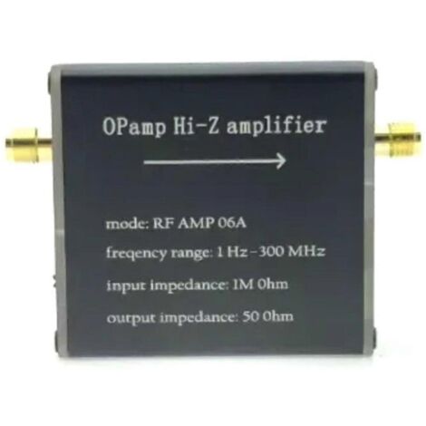 Amplificateur haute impédance RF AMP 06A 1 Hz-300 MHz 50 ohms Noir (1/5)