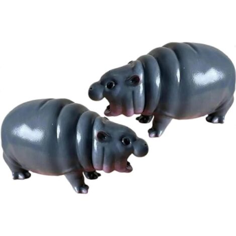 Moo Dengs, bébés hippopotames pygmées à collectionner, pour enfants (voir photo) (1/5)