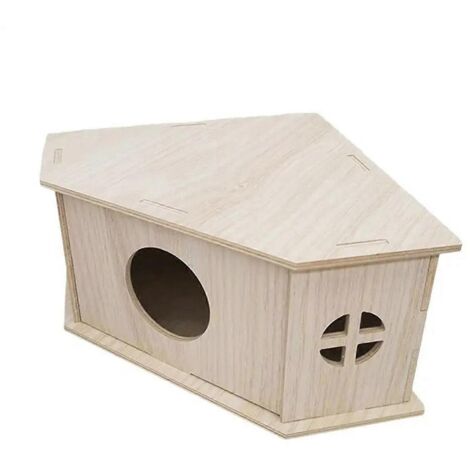 Abri pour petits animaux Hide Hut Playground, habitat naturel robuste pour animaux de compagnie, comme illustré (1/5)