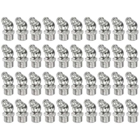 Graisseur en fer nickelé à 45 degrés M10 x 1 mm (voir illustration) (1/5)