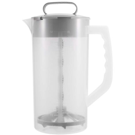 Pichet mélangeur pour boissons, pichet à eau en plastique de 2 pintes/64 oz avec couvercle, comme illustré (1/5)