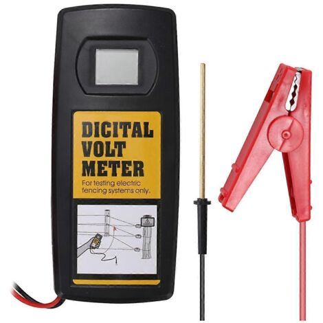 Voltmètre LCD pour clôture électrique pour chevaux et bétail, jardin, maison et élevage (photo couleur). (1/5)