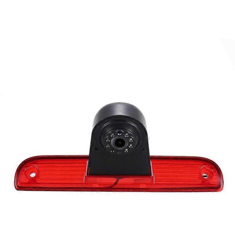 Caméra de recul avec feu stop surélevé pour voiture rouge