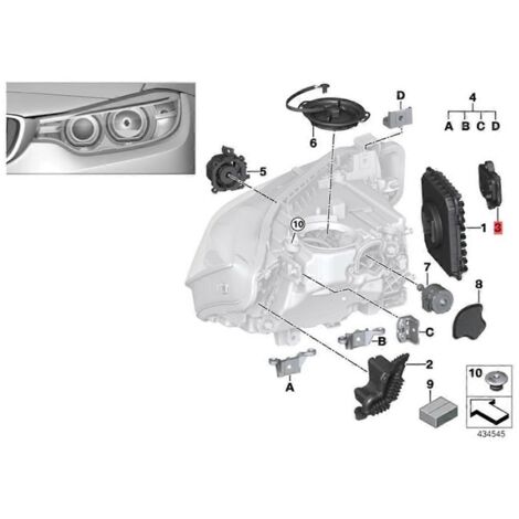 Module LED jaune 63117419615 pour argent (1/5)