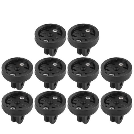 Lot de 10 supports de fixation pour éclairage de selle de vélo, connecteurs noirs (1/5)
