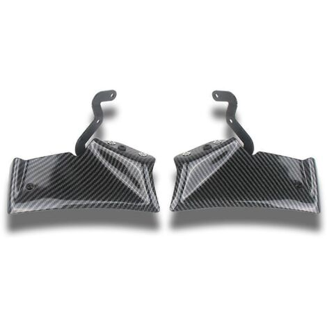 Aileron aérodynamique pour moto, motif fibre de carbone (voir illustration) (1/5)