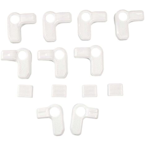 Poignées de commande amovibles pour toits rigides de voiture, garniture décorative blanche (1/5)