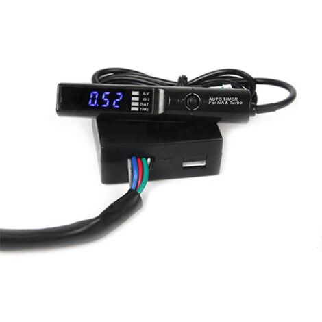 Turbo 12V pour voiture universelle, affichage numérique LED bleu (comme illustré) (1/5)