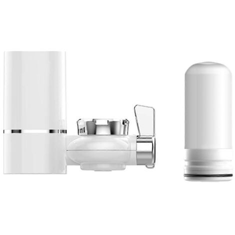 Filtre à eau à montage sur robinet, purificateur d'eau par filtration, 320 gallons, blanc (1/5)