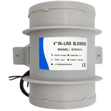 Ventilateur en ligne de 10 cm (4 pouces) pour cale de bateau - Photo couleur (1/5)