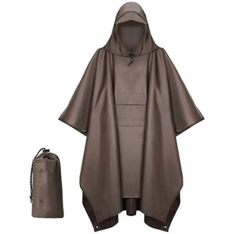 Housse de pluie pour moto, camping, randonnée, voyage, tente, marron (comme sur la photo) (1/5)