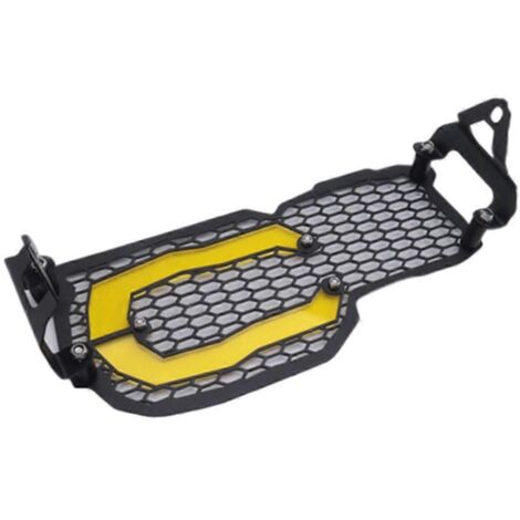 Grille de protection de phare de moto jaune (voir photo) (1/5)