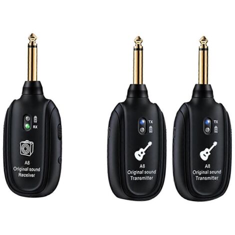 Système sans fil pour guitare UHF émetteur-récepteur audio sans fil noir (1/5)