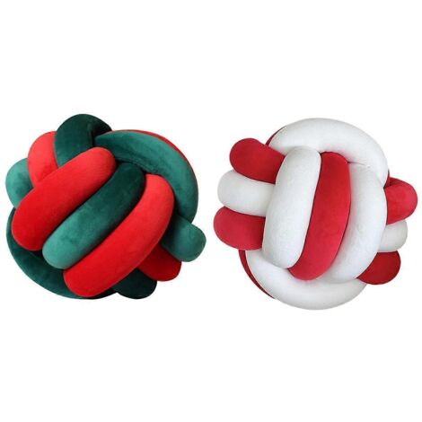 Coussin décoratif sphérique en peluche en forme de nœud pour canapé (comme illustré) (1/5)