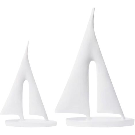 Décorations de bateaux, statues et sculptures artistiques (2 pièces) blanches (1/5)