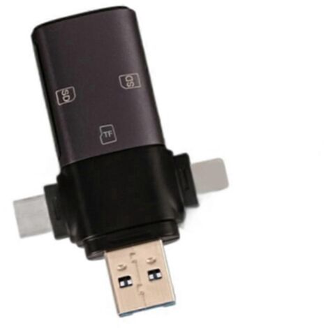 Port USB-C + USB 3.0 + lecteur de carte SD (voir illustration) (1/5)