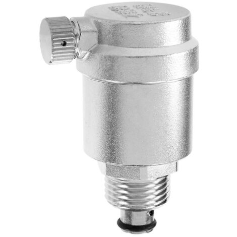 Soupape de purge d'air automatique en acier inoxydable 304 de 1/2 pouce, 10 bars, argent (1/5)