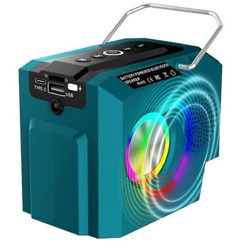 Enceinte Bluetooth sans fil pour batterie Li-ion 18 V, bleue (1/5)