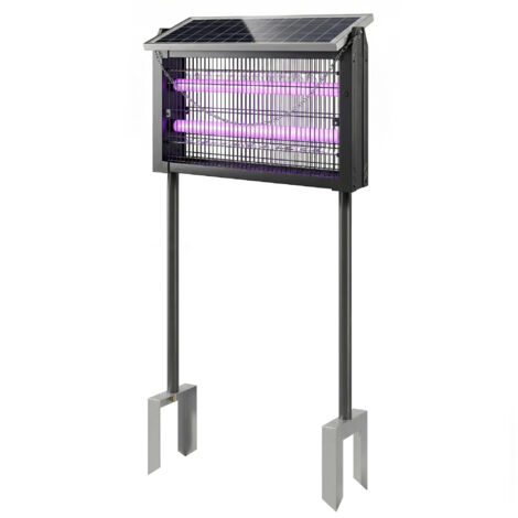 Lampada solaire anti-moustiques extérieure avec filet de protection, 45x18x90 cm, Noir (1/5)