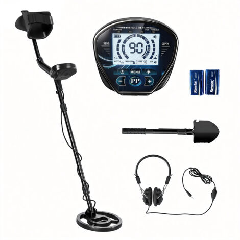 Détecteur de métaux 3 Modes Adultes, Bobine étanche IP68, Écran LCD (1/5)