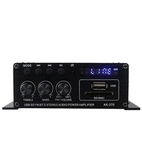 Mini amplificateur audio numérique pour voiture, idéal pour home cinéma et clubs musicaux (noir) (1/5)