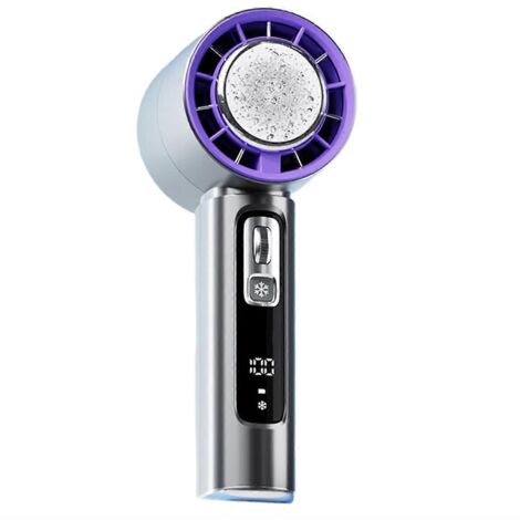 Ventilateur électrique portatif haute vitesse à réfrigération à semi-conducteurs, gris foncé (1/5)
