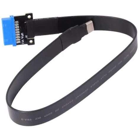 Câble d'extension plat USB 3.0 Type-C femelle vers carte mère interne FPC (1/5)