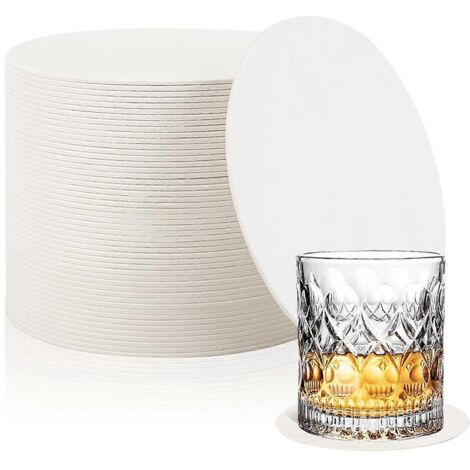 200 sous-verres en papier épais, pour mariages, traiteurs, bars et loisirs créatifs. (1/5)