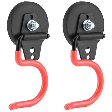 Porte-balai magnétique en fer, support pour houe de jardin, orange (voir photo) (1/5)