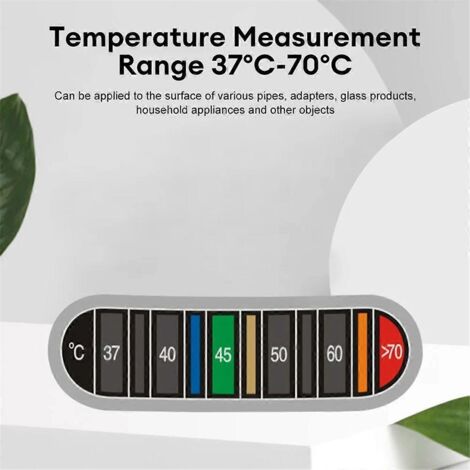 Thermomètre de décoloration du café et de l'eau - Autocollant imperméable (1/5)