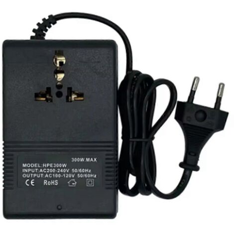 Convertisseur de tension 300 W, transformateur, adaptateur de voyage, onduleur, prise UE (1/5)