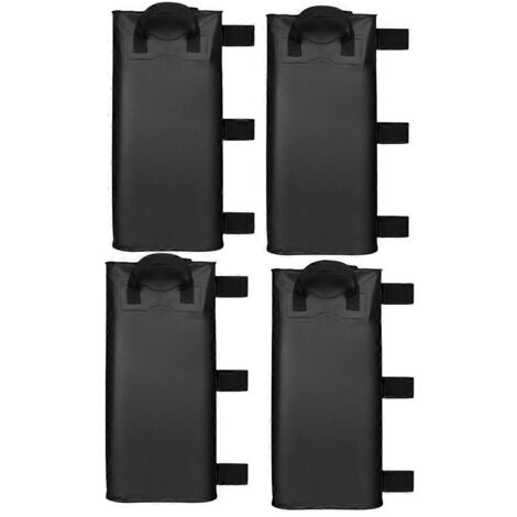 Lot de 4 sacs de lestage à eau pour tonnelle et tente, noir (1/5)