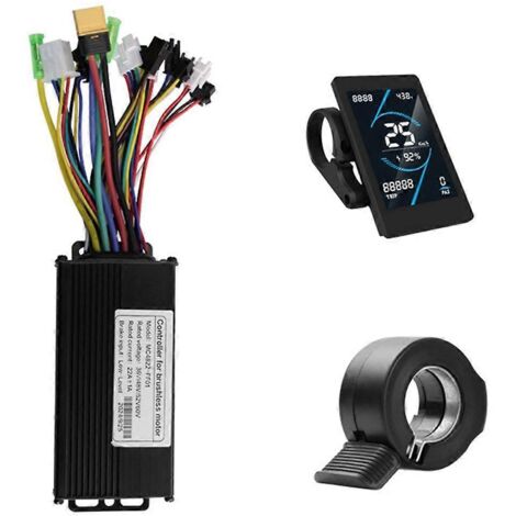 Contrôleur sans balais 36V/48V 22A + kit LCD T5S pour la réparation de vélos électriques (1/5)
