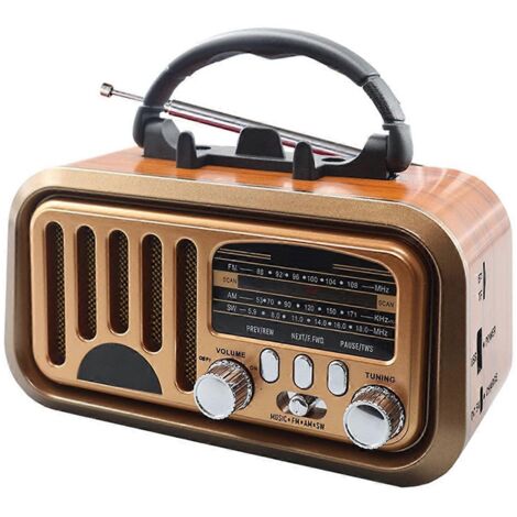 Radio portable vintage classique rétro FM AM SW A (1/5)