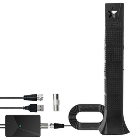 Antenne intérieure/extérieure/voiture, portée de 2 400 km (1 500 miles), 35 dBi, réception TV ancienne (1/5)