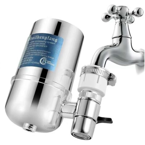 Système de filtration d'eau à installer sur robinet, réduit le chlore (1/5)