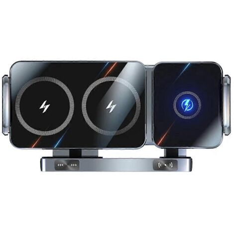 Support de téléphone de voiture avec chargeur rapide sans fil 15 W et fixation B (1/5)