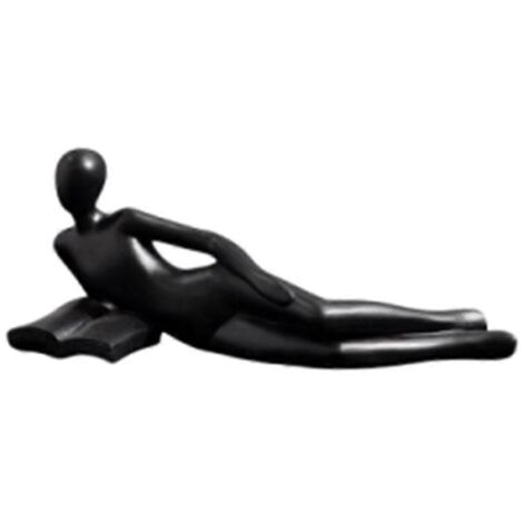 Sculpture d'art moderne, ornement, décoration pour la maison ou le bureau, artisanat noir BAs présenté (1/5)