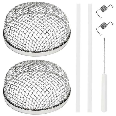 Lot de 2 grilles de ventilation pour chauffage de camping-car, moustiquaires et couvercle de ventilation. (1/5)
