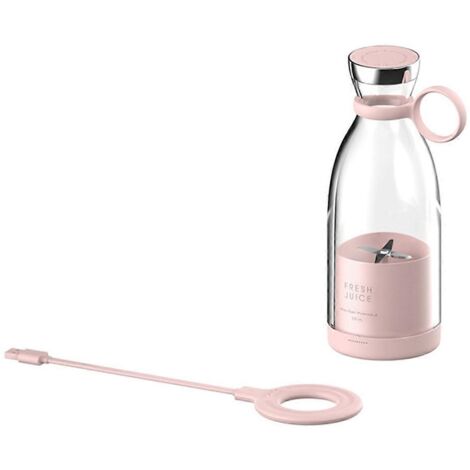 Extracteur de jus de fruits portable sans fil rose (1/5)