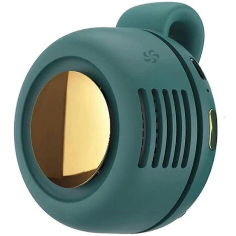 Petit ventilateur de ceinture/cou à clip tourbillon, mini ventilateur de ceinture rechargeable (1/5)