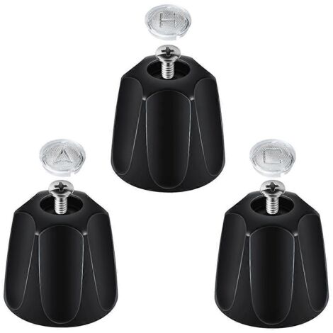 Poignée de douche de rechange en métal noir (3 pièces), prix indiqué (1/5)